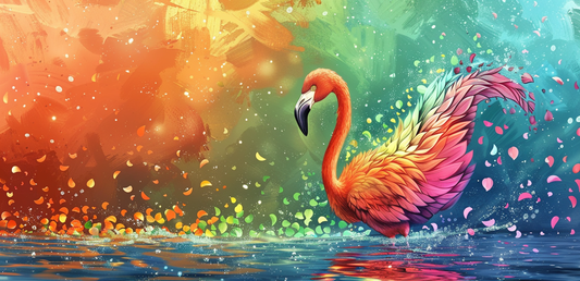 Tasse Bunte Flamingowelt für deinen Kaffee, Tee-Moment