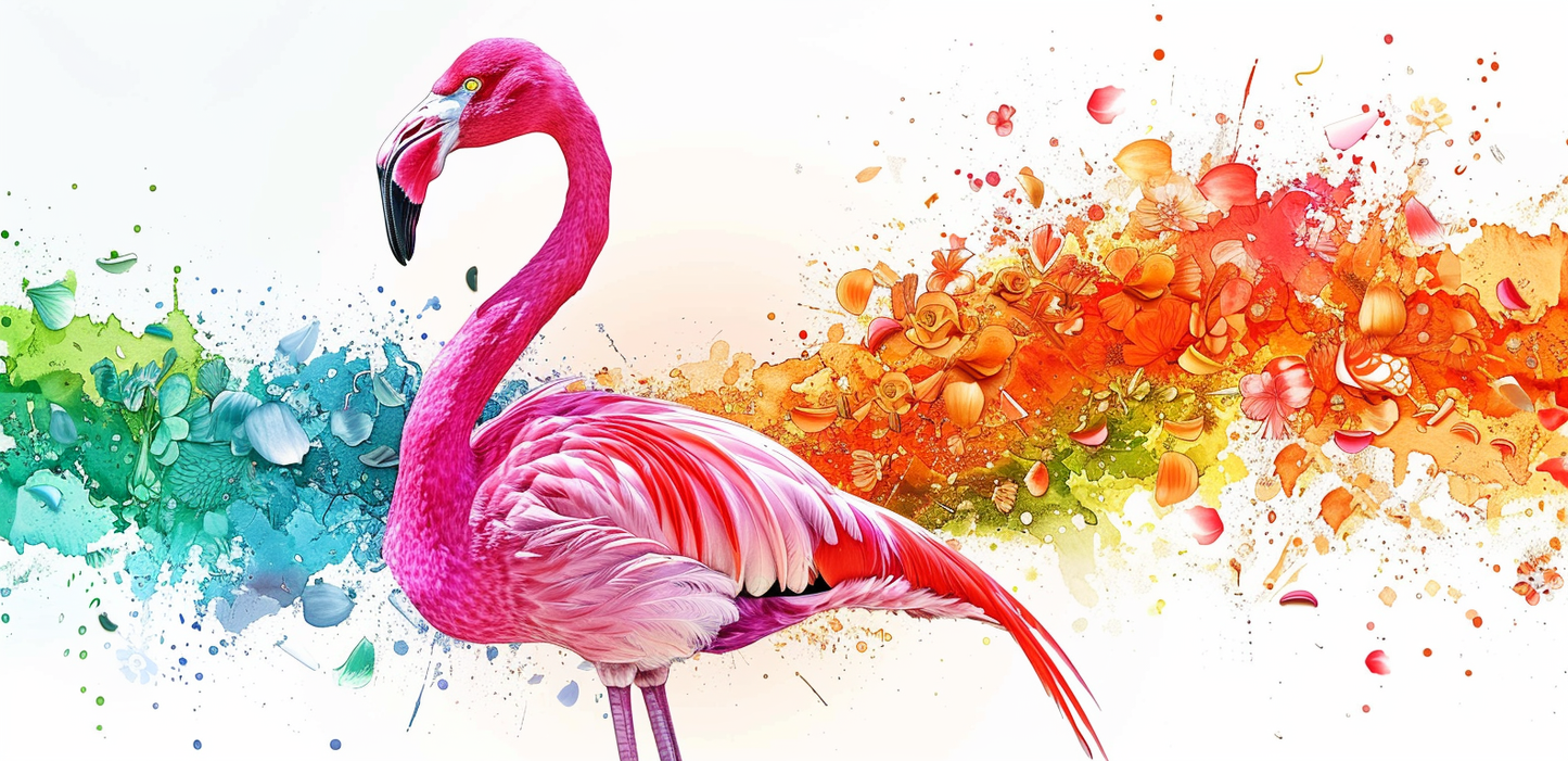Tasse Bunte Flamingowelt für deinen Kaffee, Tee-Moment