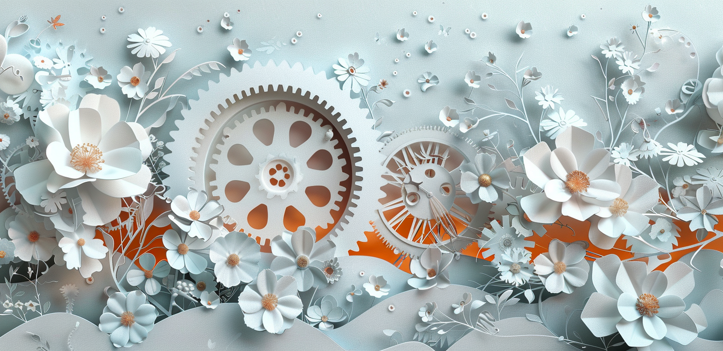 Bunte Zahnräder Tasse für deinen Kaffee-Moment